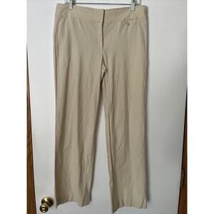 Tapemeasure Anthropologie Pants Off White Linen Blend Bootcut Trouser Size 12